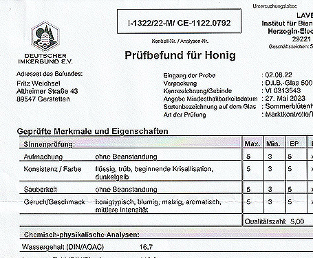 Prüfbefund Prüfbefund